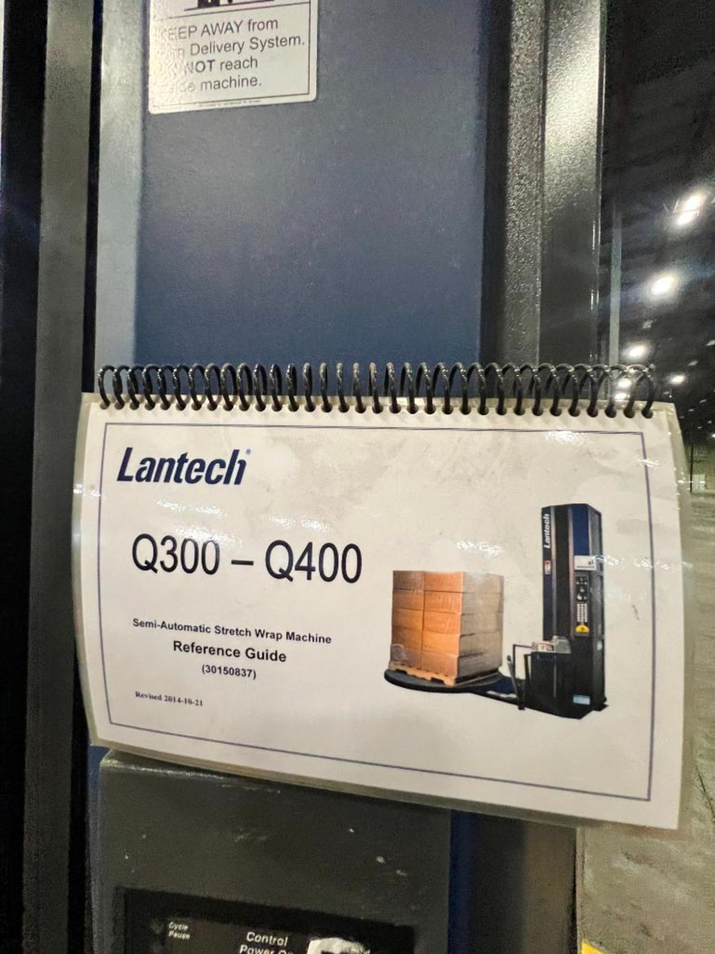 2016 Lantech Stretch Wrapper Machine, Model Q300, S/N QM035414, Single Face ($100 Loading fee will b - Image 3 of 5