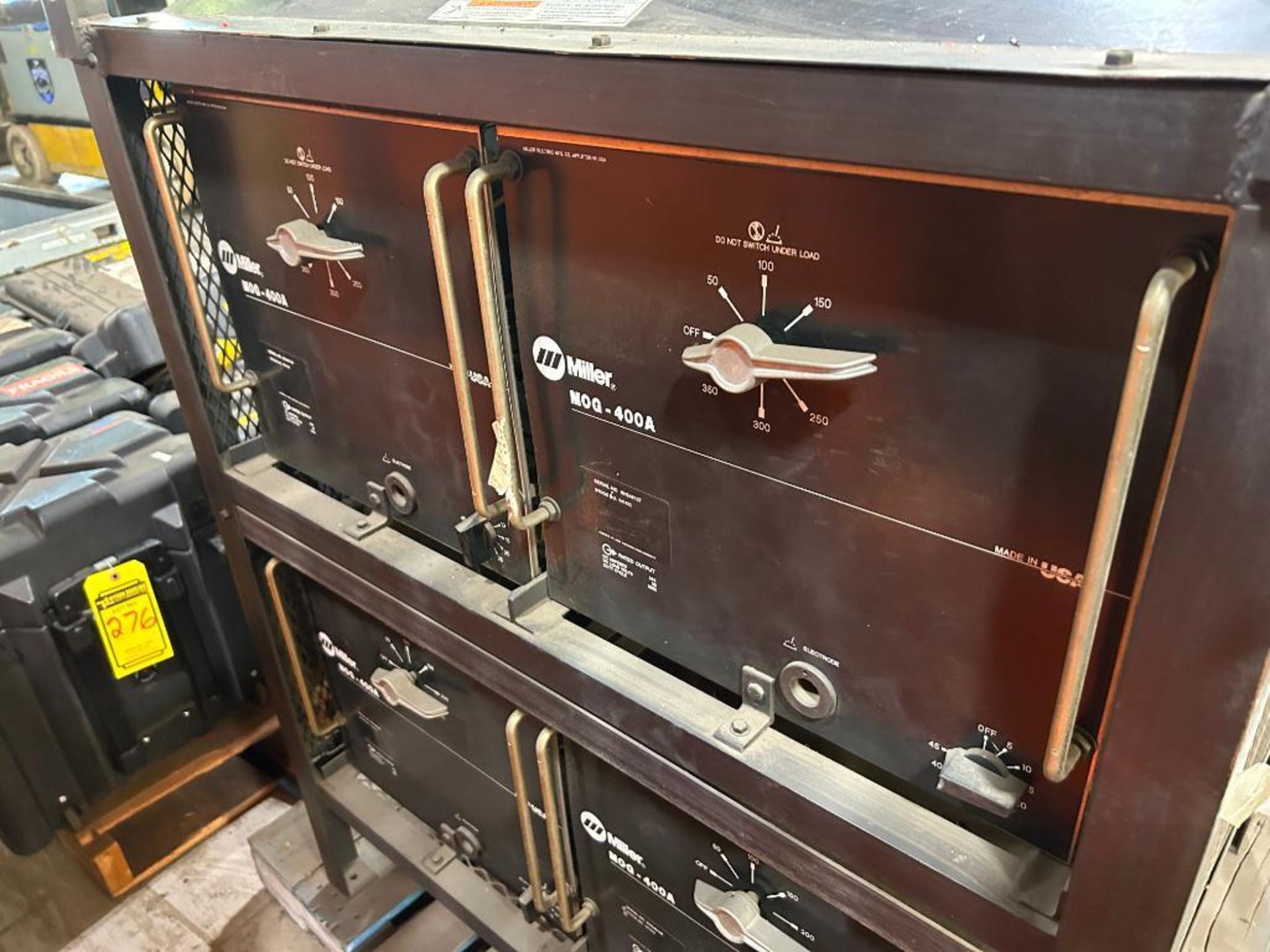 Welding Racks Miller Quad Welding Rack with/ (4) Miller MOG-400A Welders