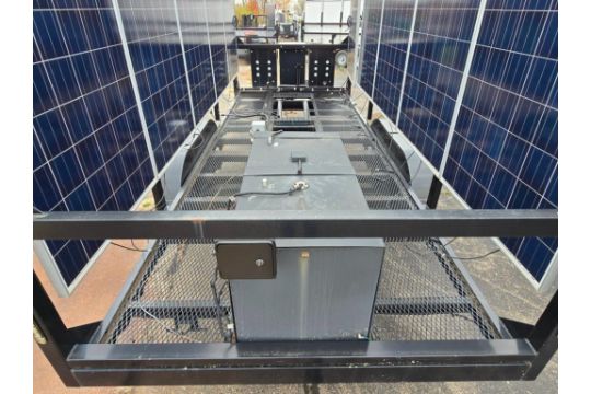 DC Solar Tandem Axle Solar Generator Trailer Unit, Twin Articulating 5-Panel Renes la Solar Panels @ - Image 12 of 21