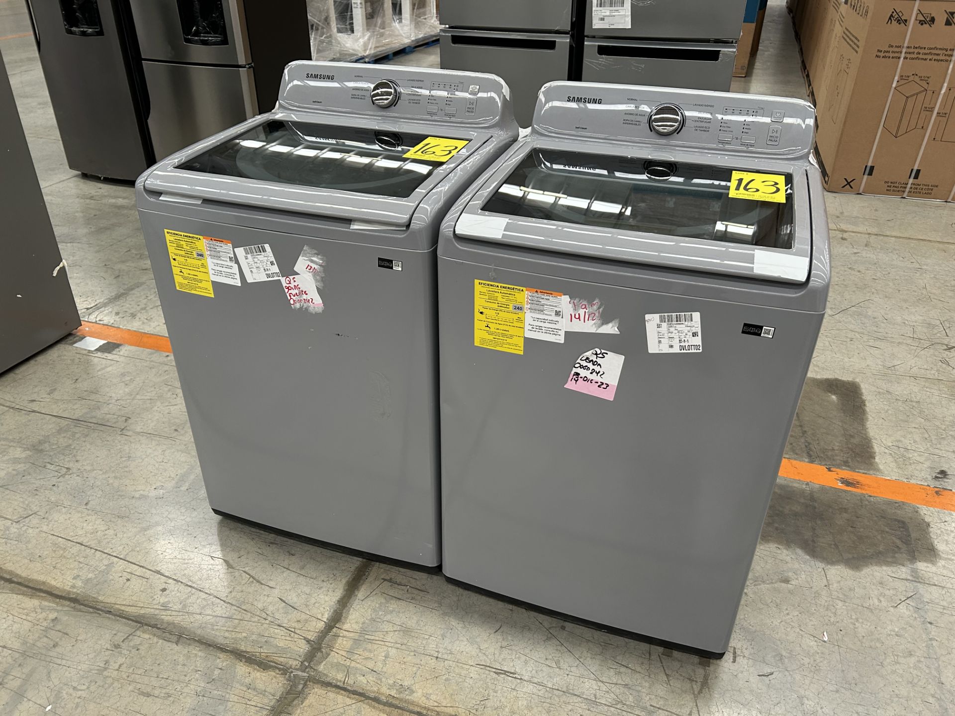 Lote de 2 Lavadoras contiene: 1 Lavadora de 20 KG Marca SAMSUNG, Modelo WA20A3351GY, Serie 1136X, C - Image 2 of 5