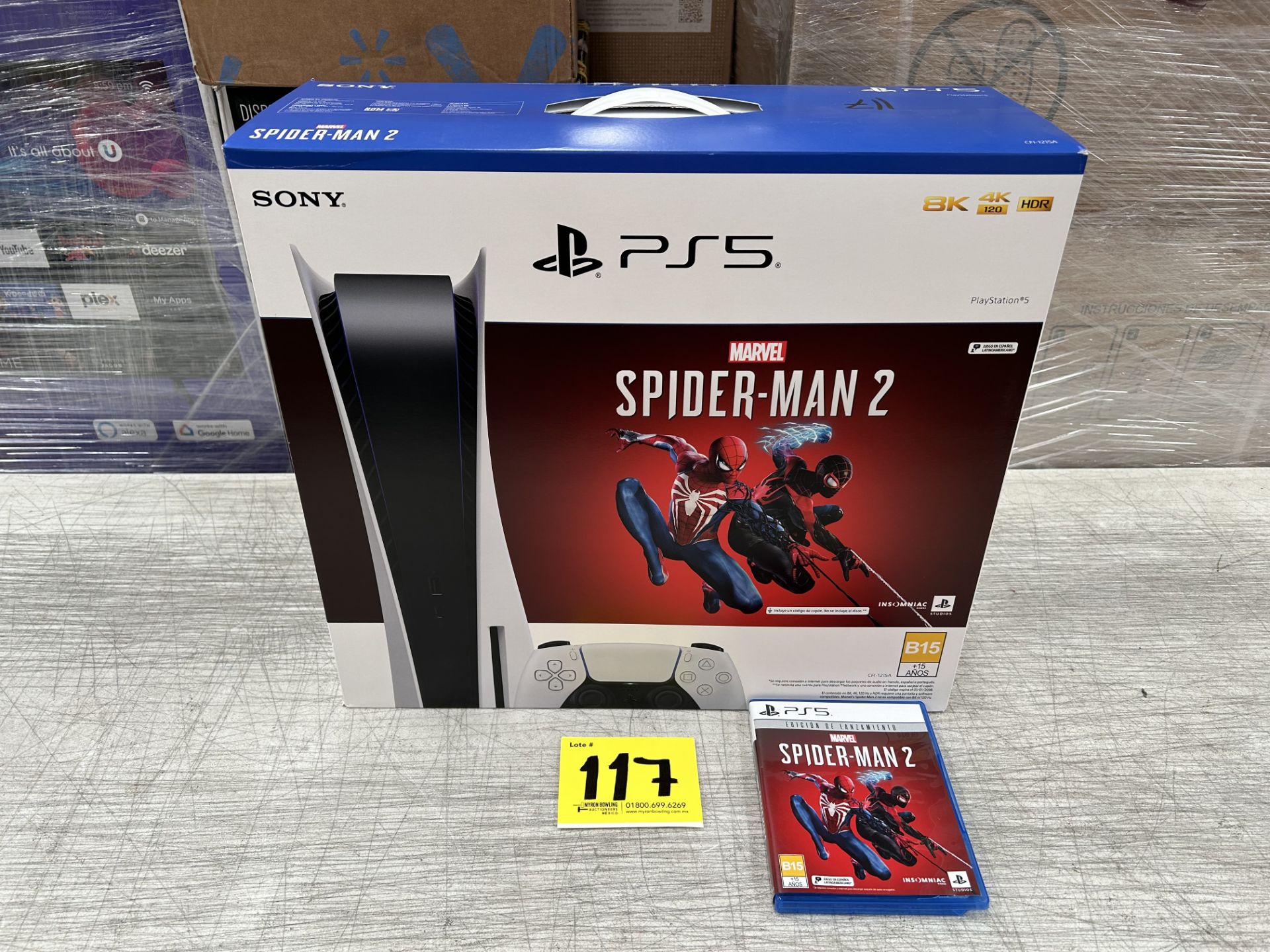 Lote de 2 artículos: 1 PlayStation 5 edición para disco, de 812 GB; 1 juego para PS5 MARVEL SPIDERM - Image 2 of 6