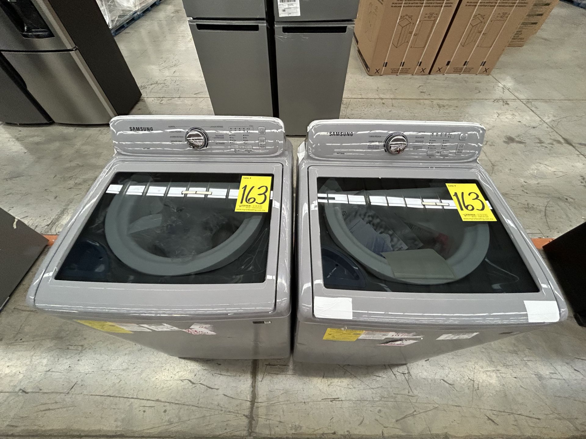 Lote de 2 Lavadoras contiene: 1 Lavadora de 20 KG Marca SAMSUNG, Modelo WA20A3351GY, Serie 1136X, C - Image 4 of 5