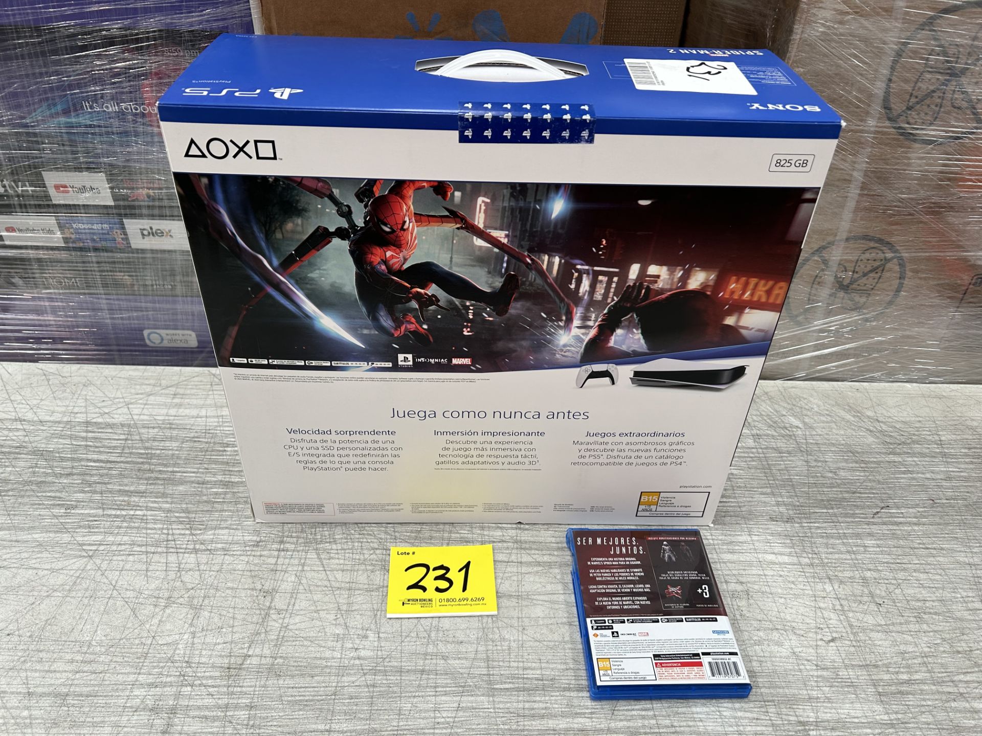 Lote de 2 artículos: 1 PlayStation 5 edición para disco, de 812 GB; 1 juego para PS5 MARVEL SPIDERM - Image 3 of 5