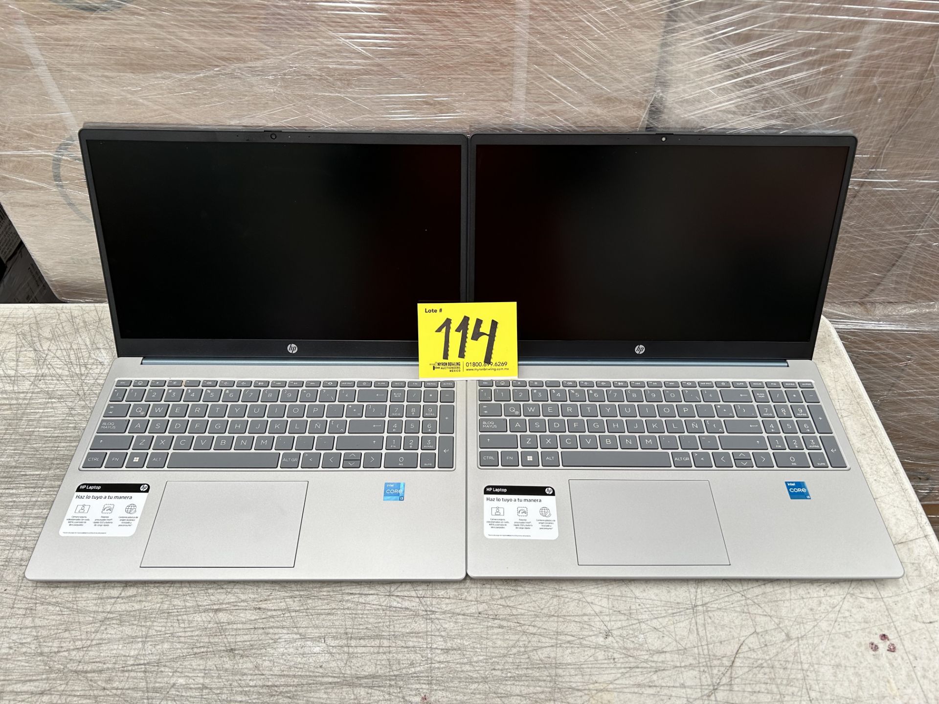 Lote de 2 laptops contiene: 1 laptop Marca HP, Modelo 15FD0000LA, 512 SSD GB de almacenamiento, RAM