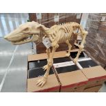 (NUEVO) Lote de 23 piezas de figura decorativa de Esqueleto de perro