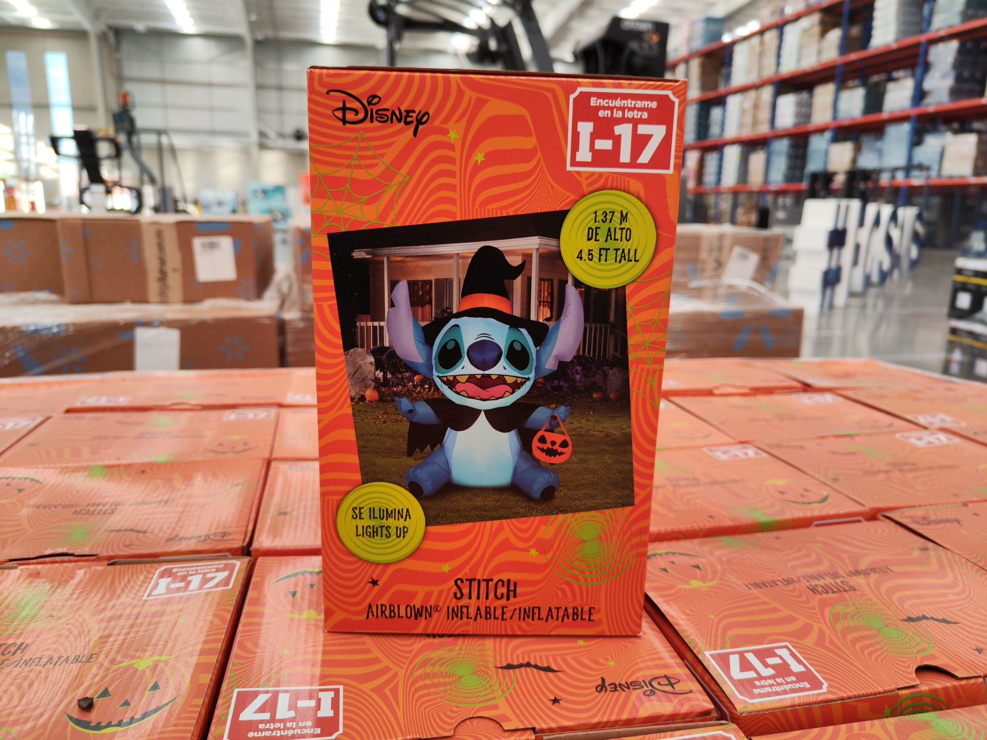 (NUEVO) Lote de 27 piezas de inflable con iluminación de Stitch Halloween, Marca AIRBLOWN, 1.37 m de - Bild 3 aus 4