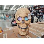 (NUEVO) Lote de 24 piezas de figura decorativa de esqueleto de cabeza grande