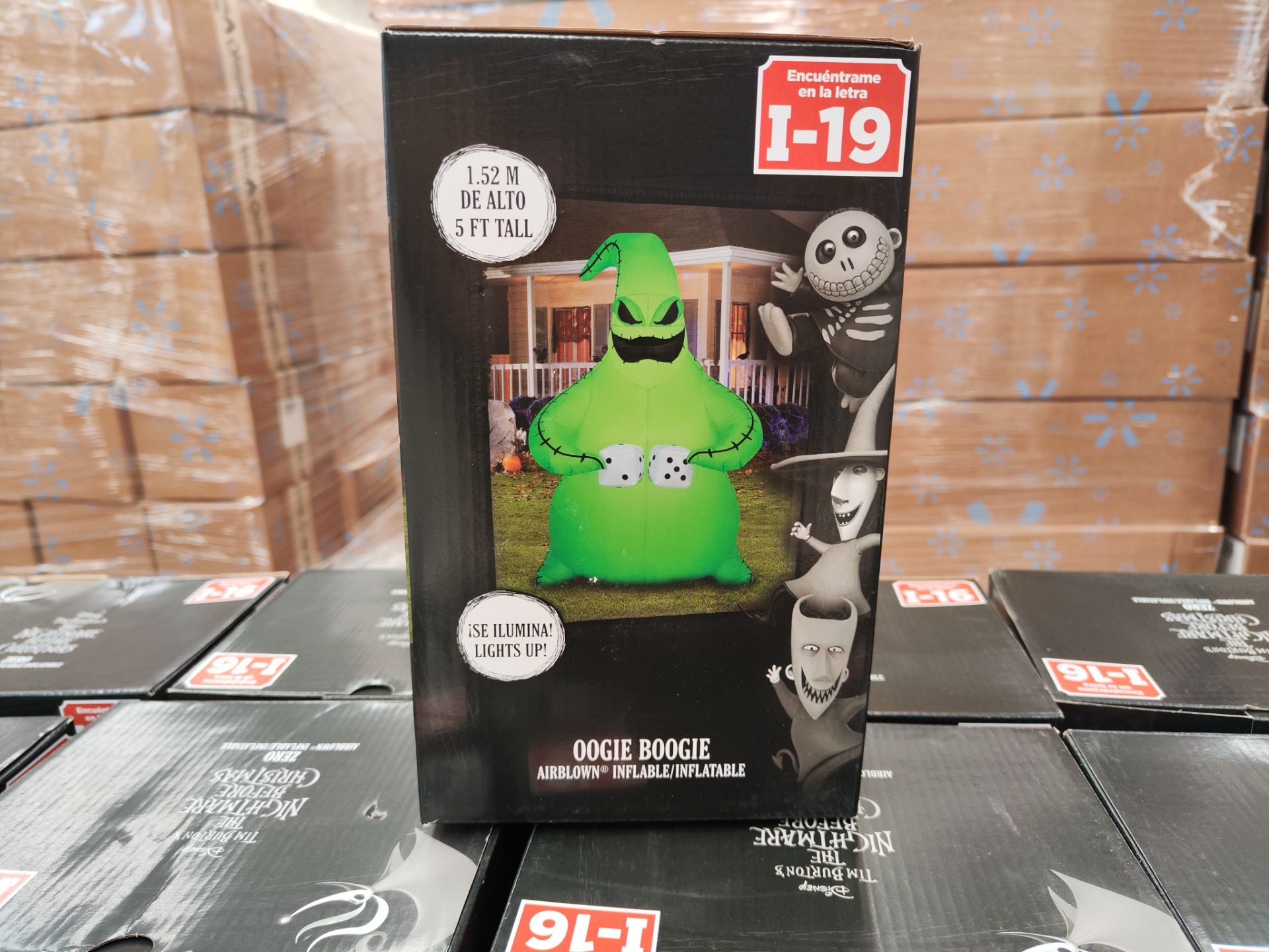 (NUEVO) Lote de 37 piezas de inflable con iluminación de Oogie Boogie, marca AIRBLOWN, 1.52 m de al - Bild 2 aus 4