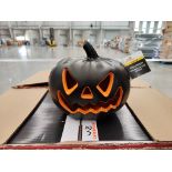 (NUEVO) Lote de 88 piezas de figura decorativa de Calabaza negra con luz led