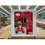 (Nuevo) Lote conformado por 15 Inflables con iluminación de oso de peluche, marca Holiday Time, 2.4