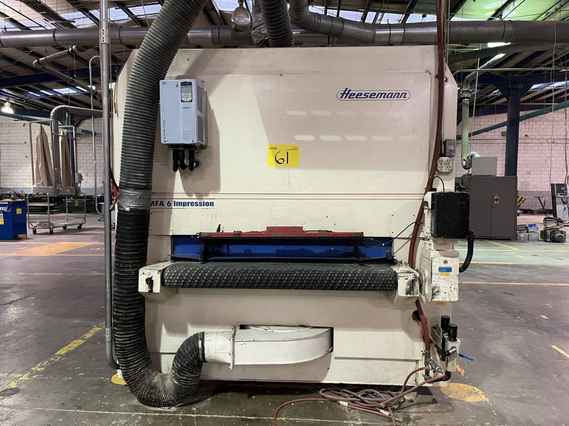 Hessemann Wide belt sander, Model MFA6-Impression, Serial No. 2006.09.111, Year 2006, 480V, Working - Image 5 of 20