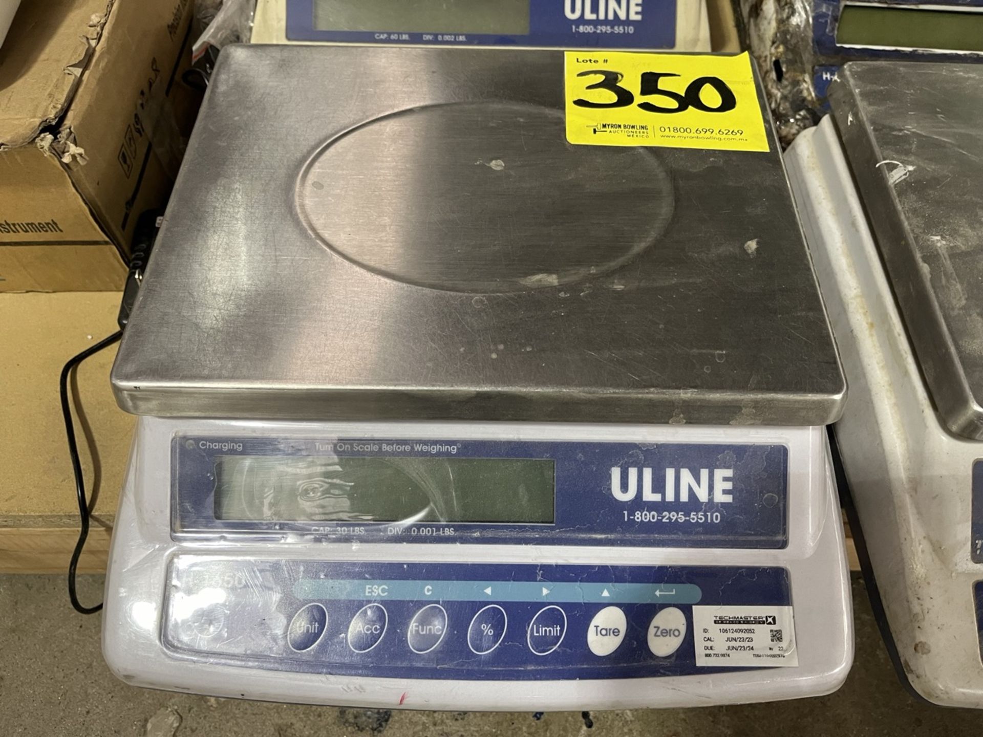 Lot of 4 pieces contains: 3 Uline Precision Electronic Scales, model H-1651; 1 Uline Precision Elec - Image 7 of 11