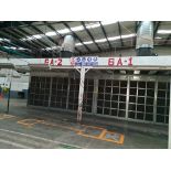 Industrial painting line "B" consists of 8 painting stations, 6 single and 2 double stations; 1 dou