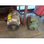 Lot of 2 pieces contains: 1 Marathon electric motor of 50 hp, 230/460V; 1 VEB electric motor of 13