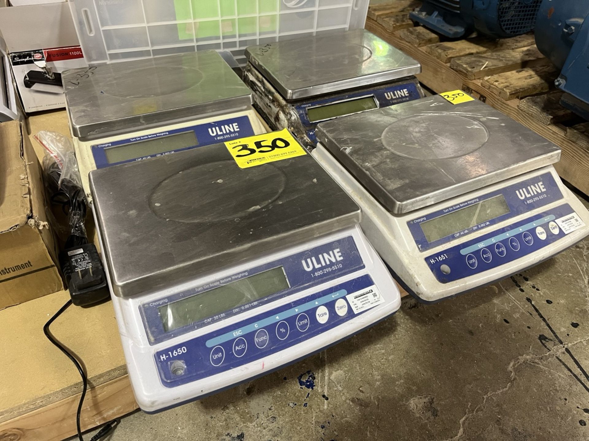 Lot of 4 pieces contains: 3 Uline Precision Electronic Scales, model H-1651; 1 Uline Precision Elec - Image 2 of 11