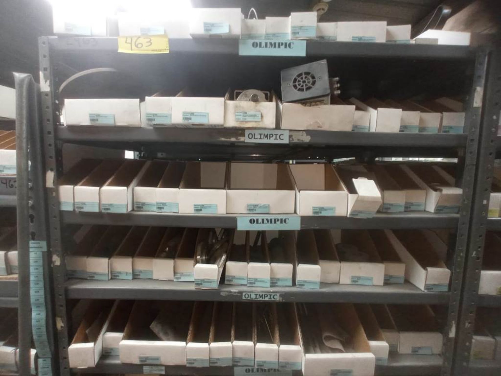 2 Metal Rack of approximately 1.20 x 0.60 x 1.80 m; Includes contents (motors, bases, resistors, th - Image 2 of 13