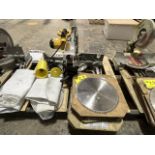 DEWALT 12" Miter Saw, Model DW715, Serial No. 454549, 120V, Includes 4 different sized blades and d