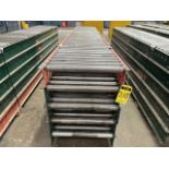 5 pieces of roller conveyor belt, each measuring approx. 62 cm wide x 3.65 m long / 5 Piezas de ban