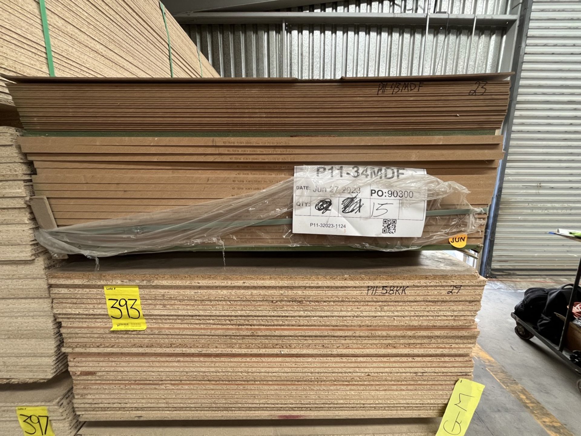 (NEW) Lot of Compressed wood, approximately 69 pieces (23 in 6 mm MDF, 17 in 19 mm MDF, 29 in chip - Image 4 of 5