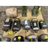 5 Electric motors of different brands and capacities (Please inspect). / 5 Motores electricos de di