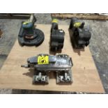 Lot of 4 pieces contains: 2 Fromm brand pneumatic wood brushes; 1 Sundstrand brand pneumatic sander