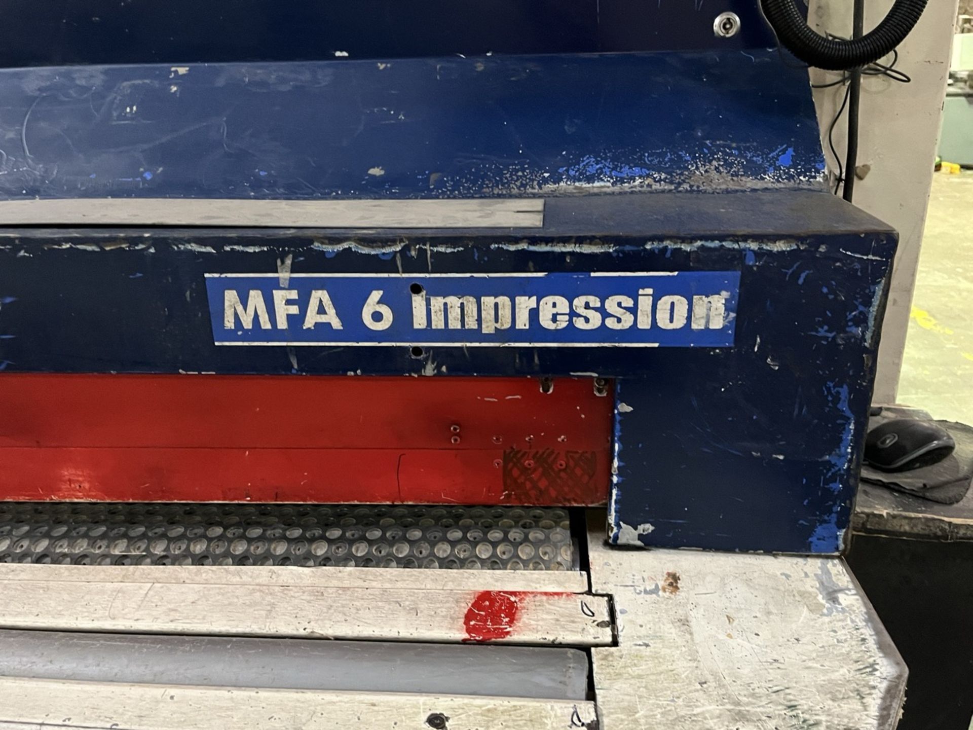 Hessemann Wide belt sander, Model MFA6-Impression, Serial No. 2006.09.111, Year 2006, 480V, Working - Image 10 of 20