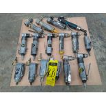 Lot of 16 pieces contains: 10 Pneumatic right angle drills of different brands and capacities (Cent