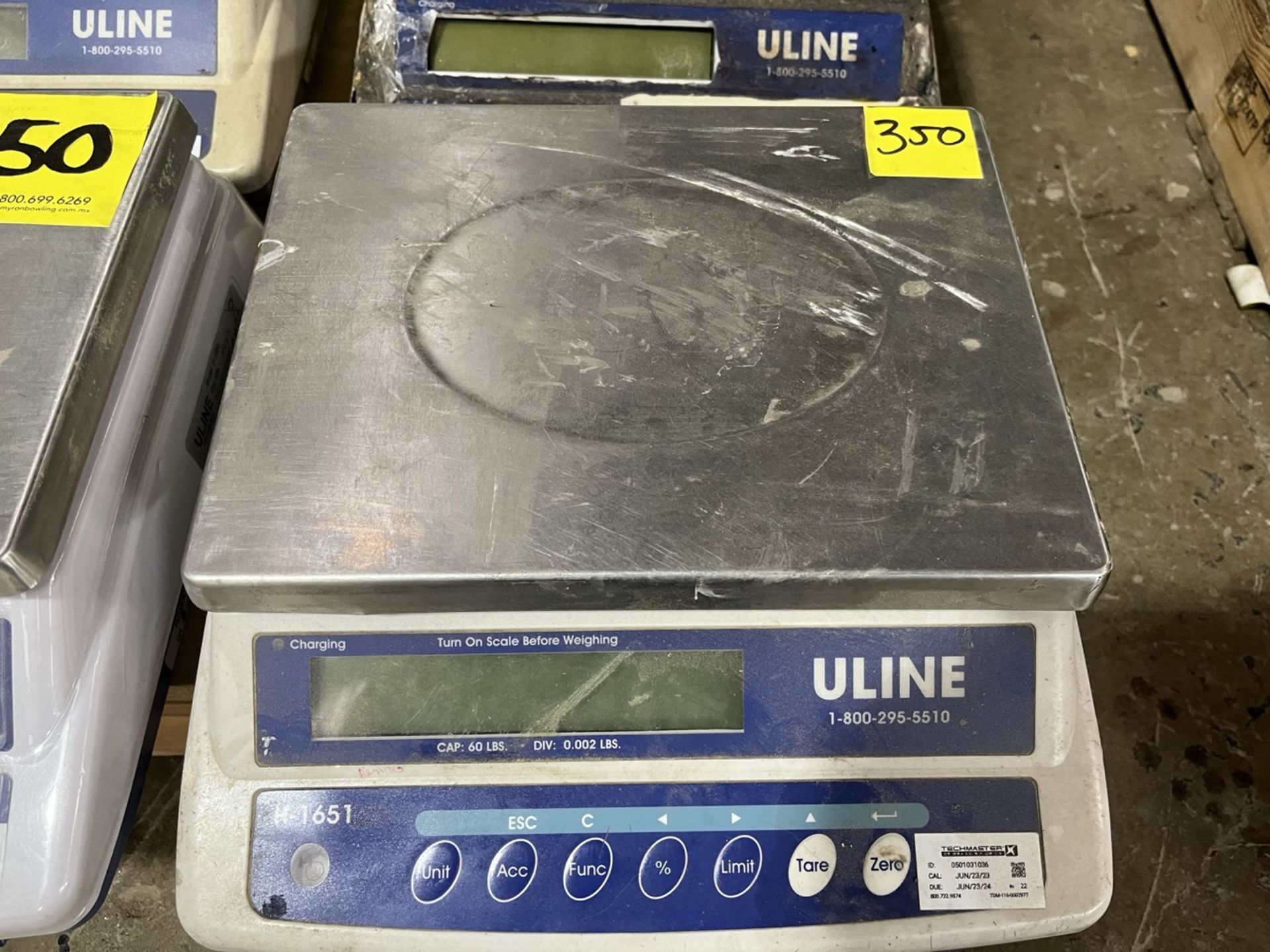 Lot of 4 pieces contains: 3 Uline Precision Electronic Scales, model H-1651; 1 Uline Precision Elec - Image 6 of 11