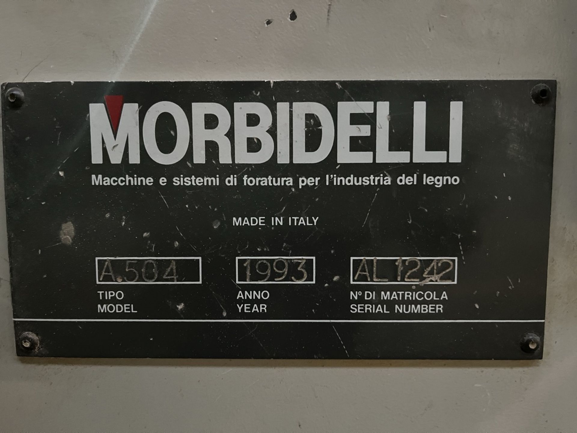 MORBIDELLI CNC Router , Model AUTHOR 504, Serial No. AL 1242, Year 1993, 380V; Includes 1 SCM Spare - Image 32 of 34