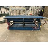 Sanding table with Denray vacuum cleaner, Model 9600, Serial No. 467222; Includes 2 boxes of filter