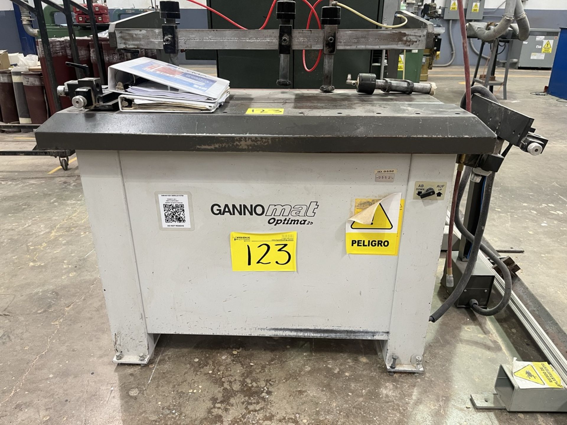 Gannomat Multiple Drill, Model OPTIMA 25, Serial No. 413785, Year 2007, 220V; Includes case with bi