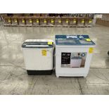 Lote de 2 Lavadoras contiene: 1 Lavadora de 16 KG, Marca ATVIO, Modelo ATWTT161MX, Serie 00899, Col