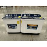 Lote de 2 Lavadoras contiene: 1 Lavadora de 20 KG, Marca DACE, Modelo LS2002C, Serie 9469, Color BL