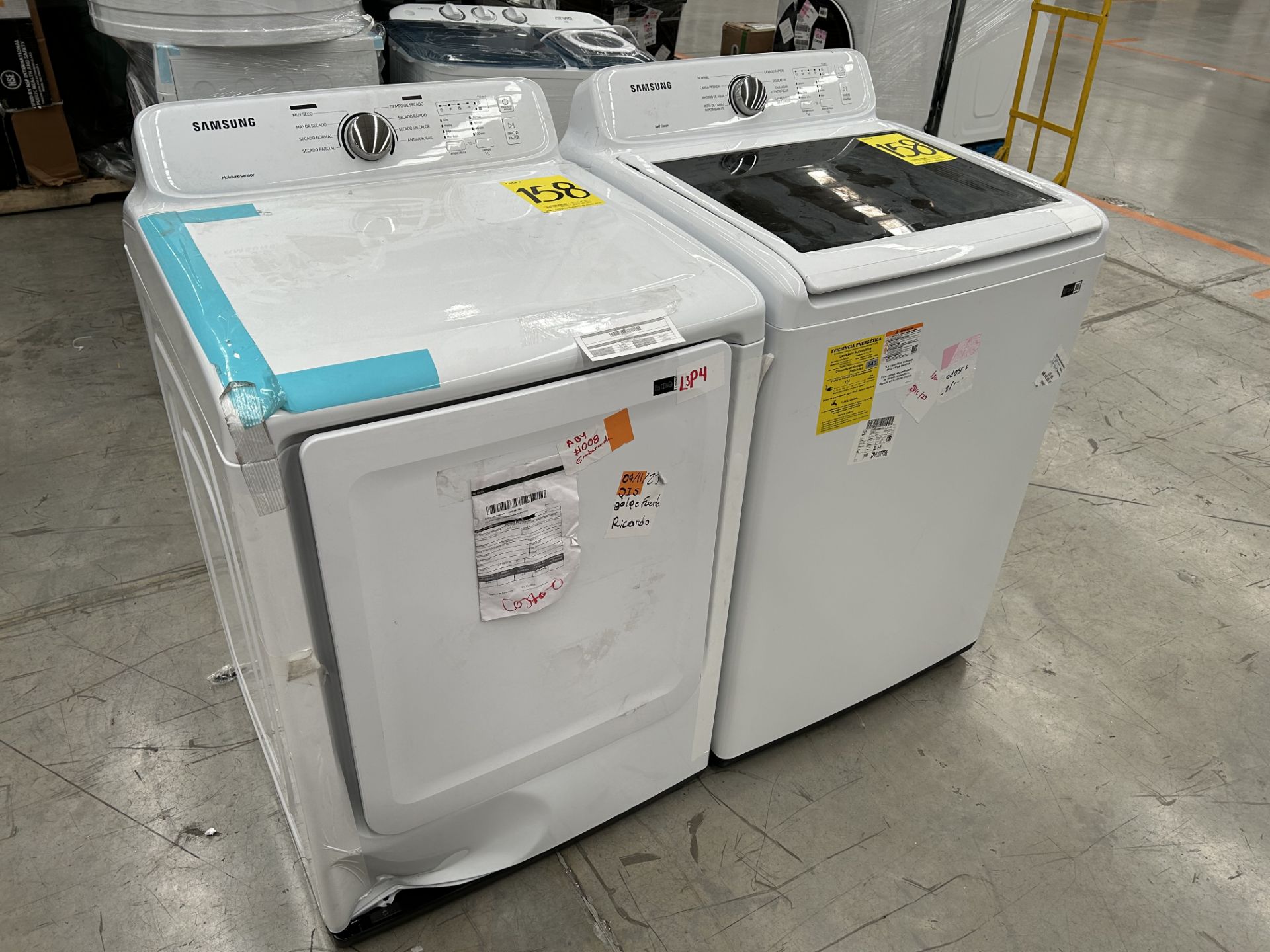 Lote de 1 Combo lavadora y secadora contiene: 1 Lavadora de 20 KG Marca SAMSUNG, Modelo WA20A3351GW - Image 2 of 6