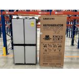 (NUEVO) Lote de 1 Refrigerador Marca SAMSUNG, Modelo RF29A9675AP, Serie 00081P, Color GRIS