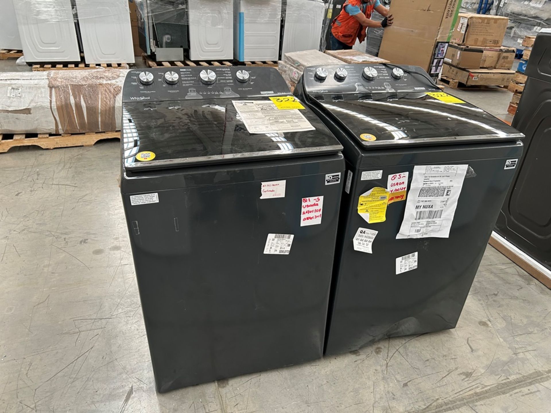 Lote de 2 Lavadoras, contiene: 1 Lavadora de 20 Kg Marca WHIRLPOOL, Modelo 8MWTW2024WLG0, Serie 036 - Image 2 of 6