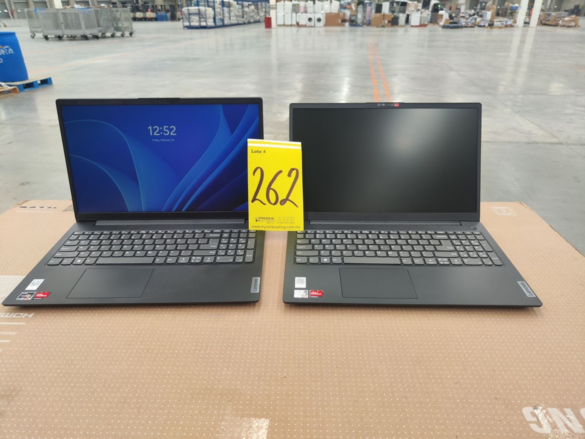Lote de 2 laptops contiene: 1 laptop Marca LENOVO, Modelo 83CR000FUS, almacenamiento de 512 GB; 16