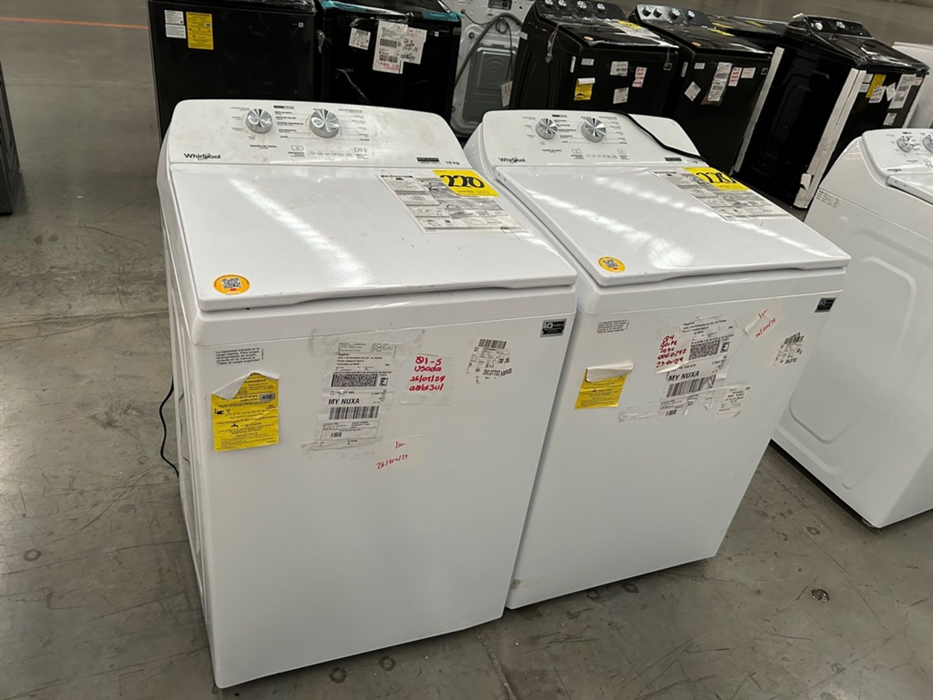 Lote de 2 Lavadoras, contiene: 1 Lavadora de 16 Kg Marca WHIRLPOOL, Modelo 8MWTW1612MJQ1, Serie 576 - Image 2 of 6