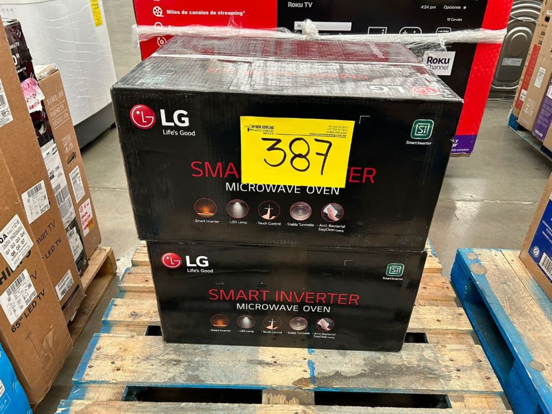 Lote de 2 hornos de microondas LG (No se asegura su funcionamiento, favor de inspeccionar)