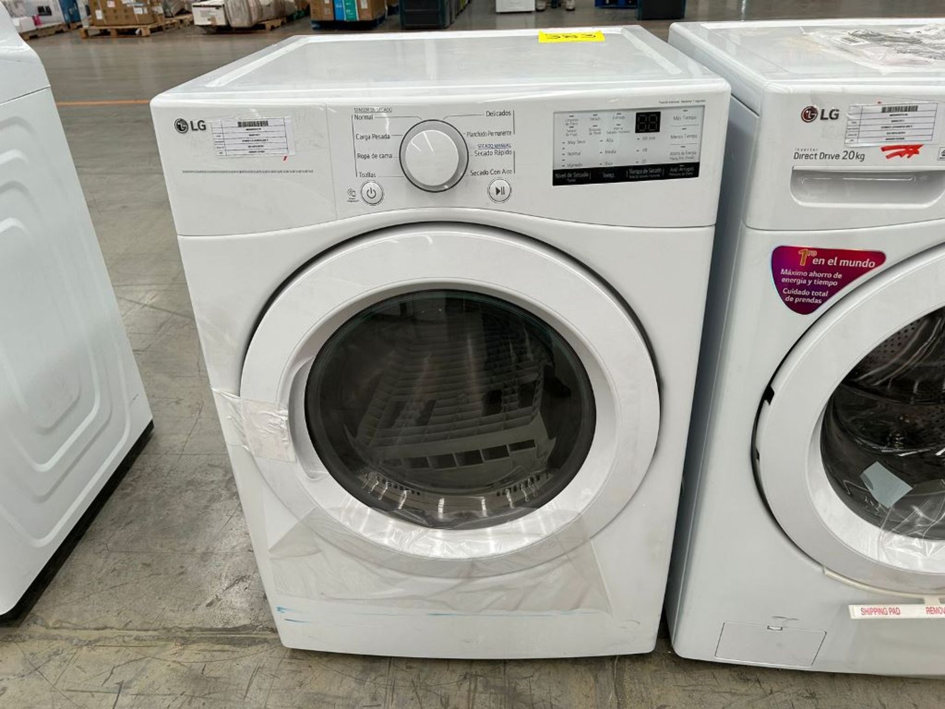 Lote de 1 Lavadora Y 1 secadora contiene: 1 lavadora de 20 Kg Marca LG, Modelo WM20WV26W, Serie k29 - Image 5 of 6