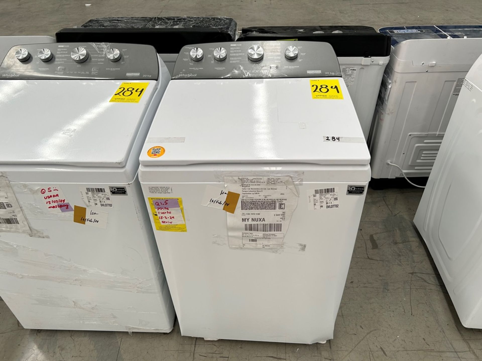 Lote de 2 Lavadoras, contiene: 1 Lavadora de 20 Kg Marca WHIRLPOOL, Modelo 8MWTW2023WJM0, Serie 776 - Image 5 of 7