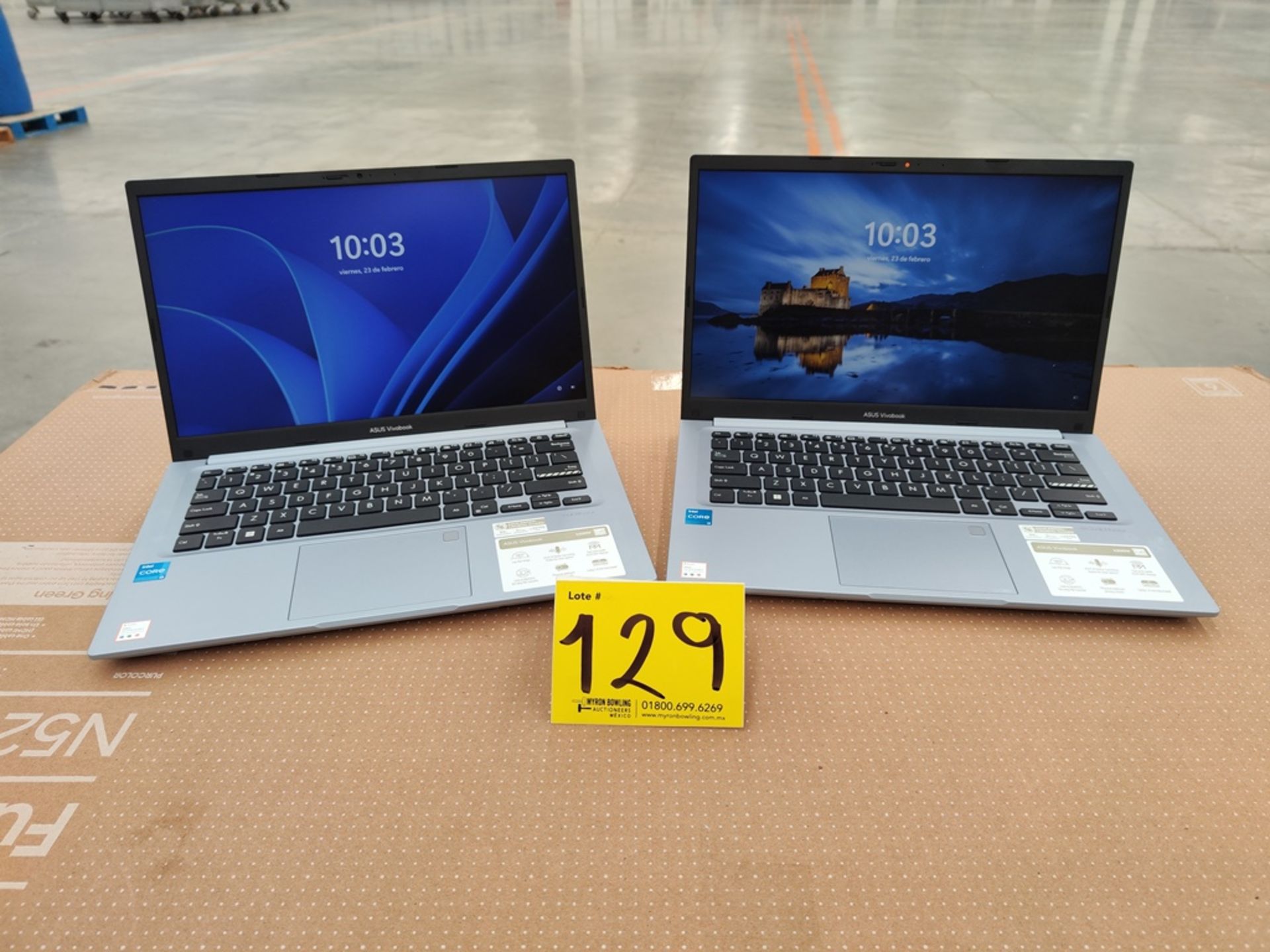 Lote de 2 laptops contiene: 1 laptop Marca ASUS, Modelo X1402Z, almacenamiento de 512; 8 GB RAM, Se