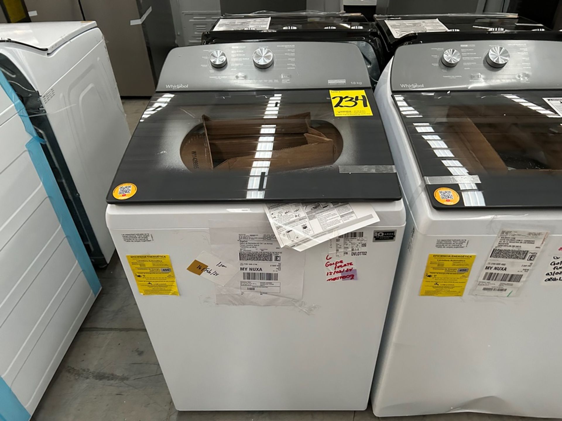 Lote de 2 Lavadoras, contiene: 1 Lavadora de 18 Kg Marca WHIRLPOOL, Modelo 8MWTW1812WPM0, Serie 469 - Image 5 of 6