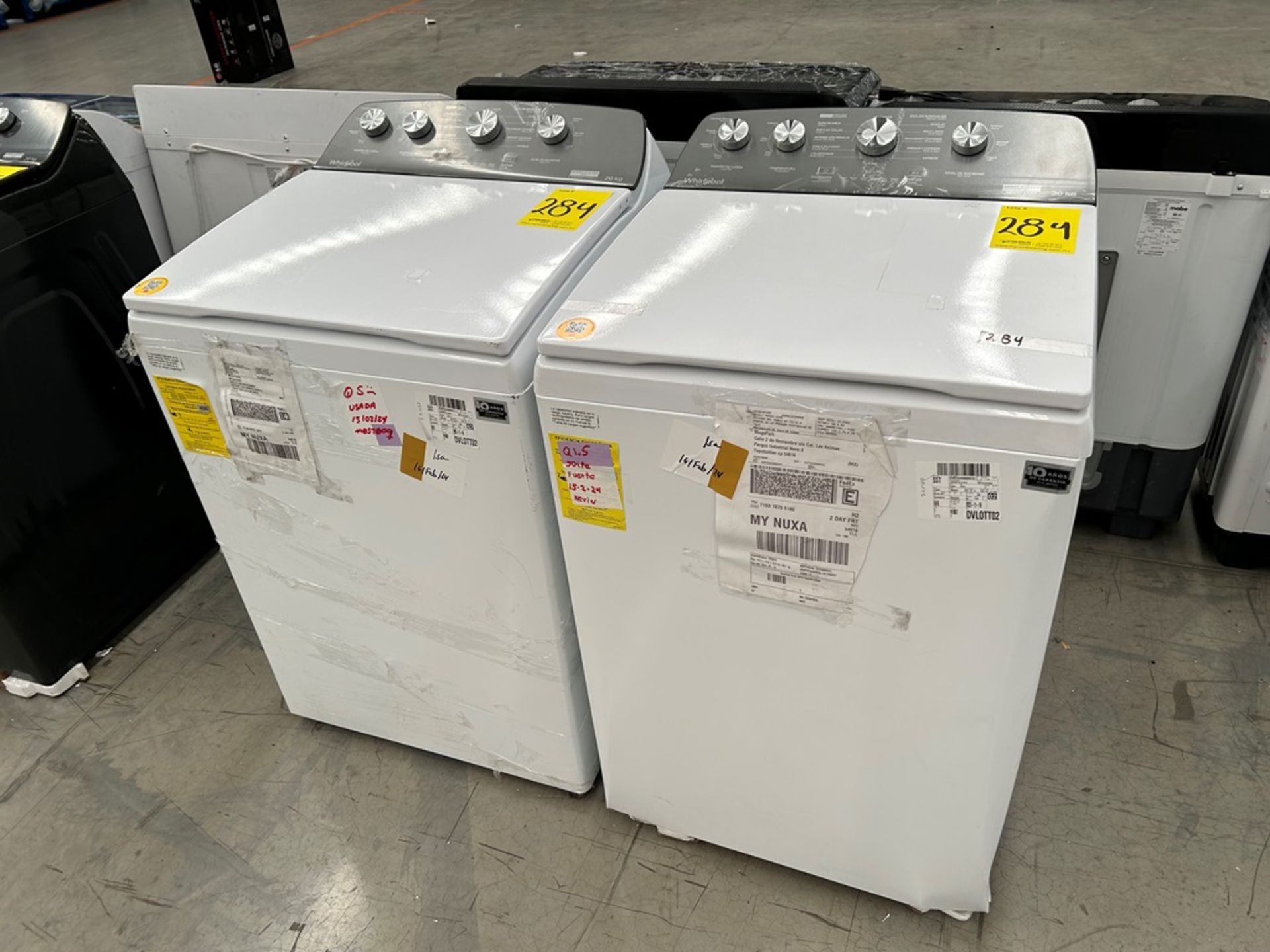 Lote de 2 Lavadoras, contiene: 1 Lavadora de 20 Kg Marca WHIRLPOOL, Modelo 8MWTW2023WJM0, Serie 776 - Image 4 of 7