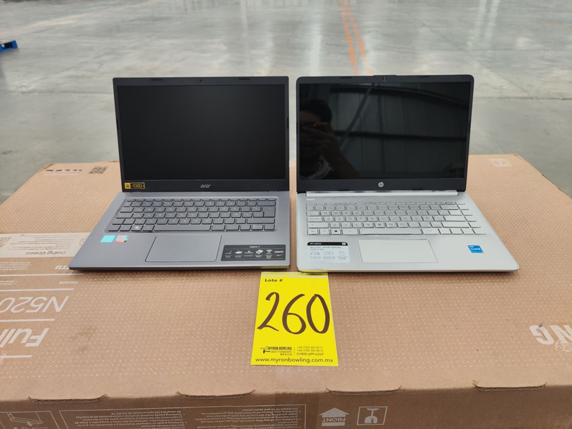 Lote de 2 laptops contiene: 1 laptop Marca ACER, Modelo ASPIRE 5, almacenamiento de 256; 8 GB RAM,