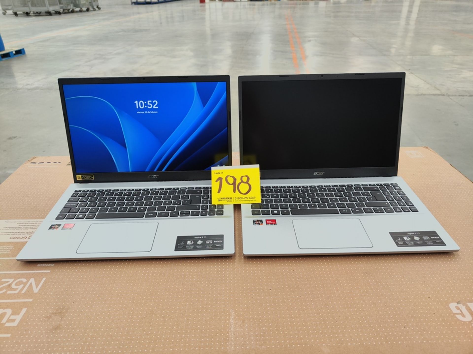 Lote de 2 laptops contiene: 1 laptop Marca ACER, Modelo ASPIRE 3 15, almacenamiento de 512; 16 GB R - Image 3 of 7