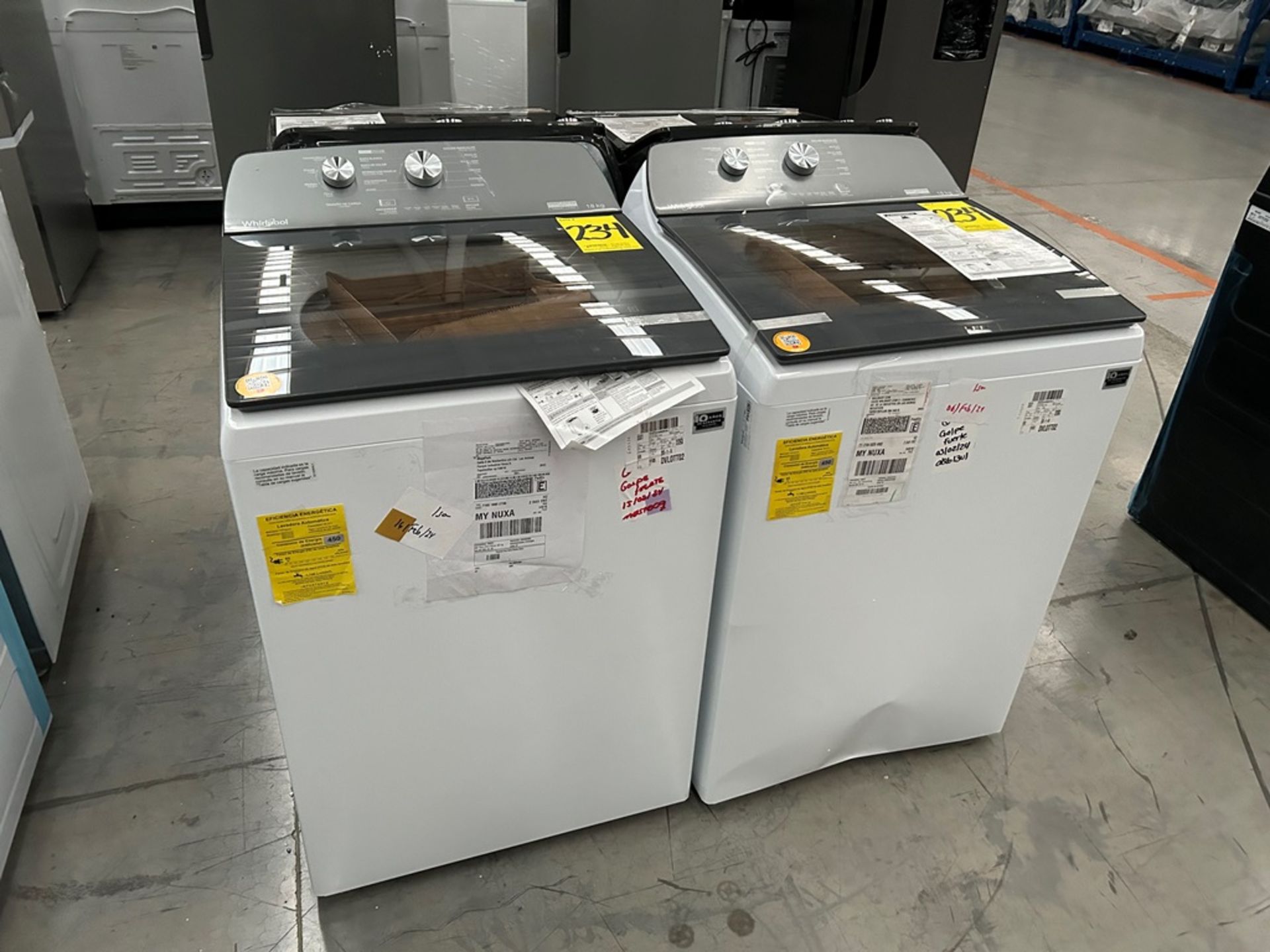 Lote de 2 Lavadoras, contiene: 1 Lavadora de 18 Kg Marca WHIRLPOOL, Modelo 8MWTW1812WPM0, Serie 469 - Image 2 of 6