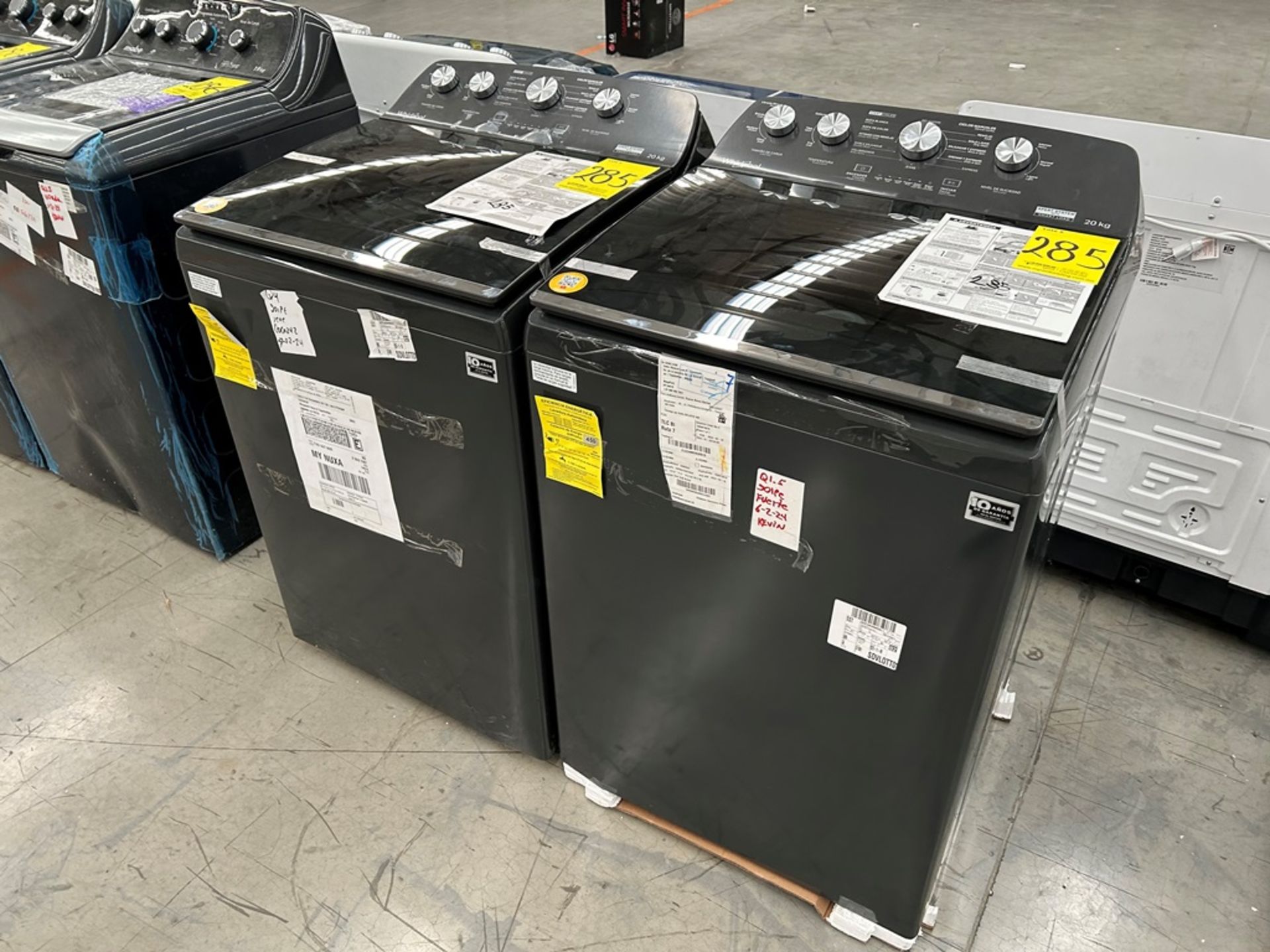 Lote de 2 Lavadoras, contiene: 1 Lavadora de 20 Kg Marca WHIRLPOOL, Modelo 8MWTW2024WLG0, Serie 946 - Image 3 of 6