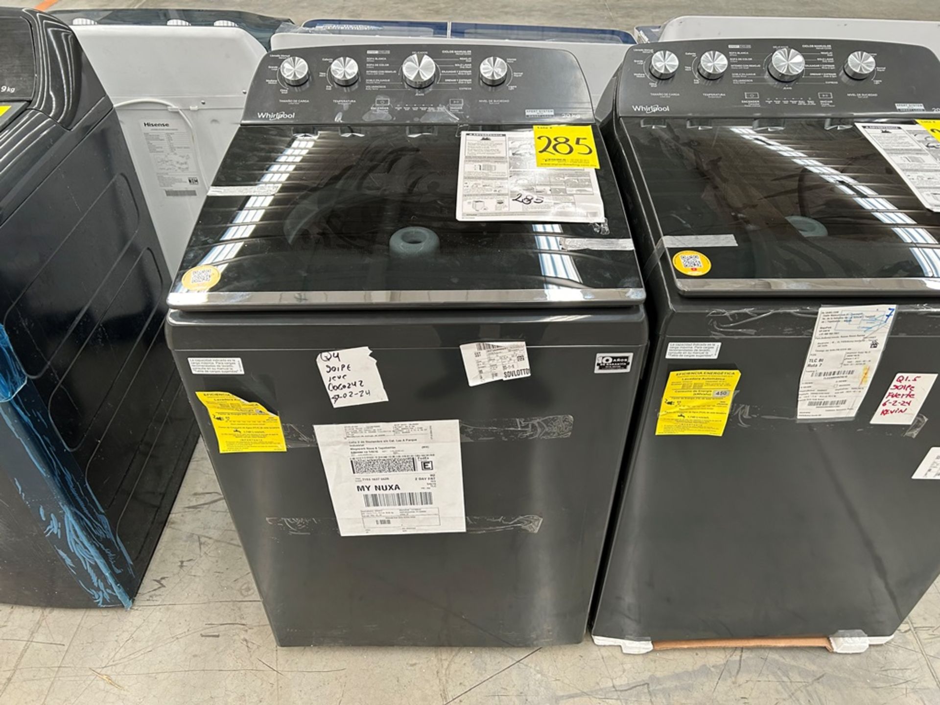 Lote de 2 Lavadoras, contiene: 1 Lavadora de 20 Kg Marca WHIRLPOOL, Modelo 8MWTW2024WLG0, Serie 946 - Image 5 of 6