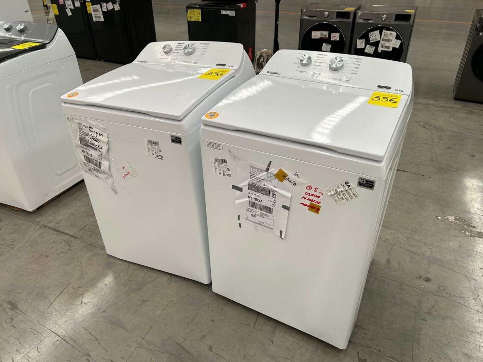 Lote de 2 Lavadoras, contiene: 1 Lavadora de 16 Kg Marca WHIRLPOOL, Modelo 8MWTW1612MJQ1, Serie 895 - Image 2 of 6